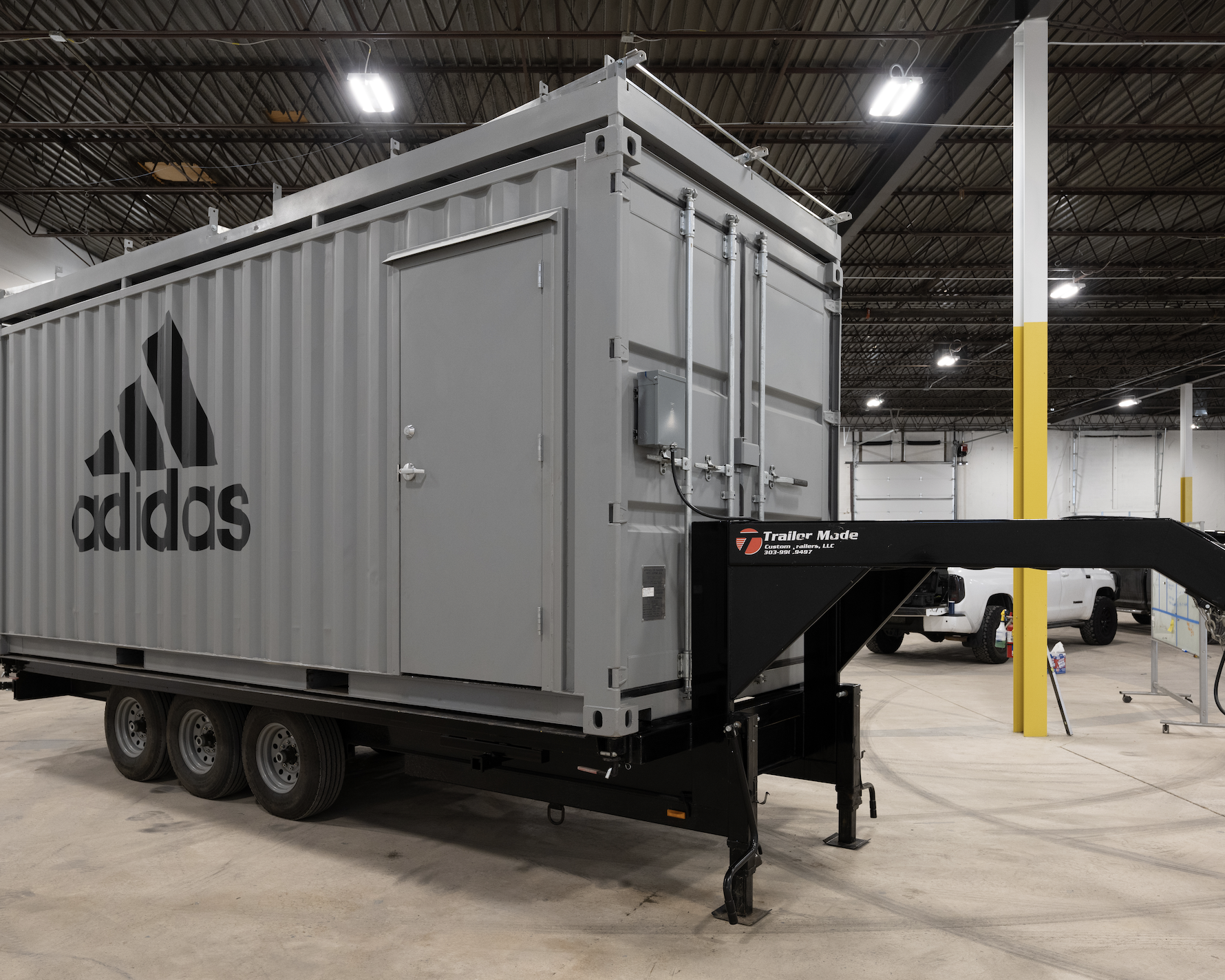 ROXBOX Containers' custom Adidas Golf PGA Tour shipping container mobile experiential marketing activation.