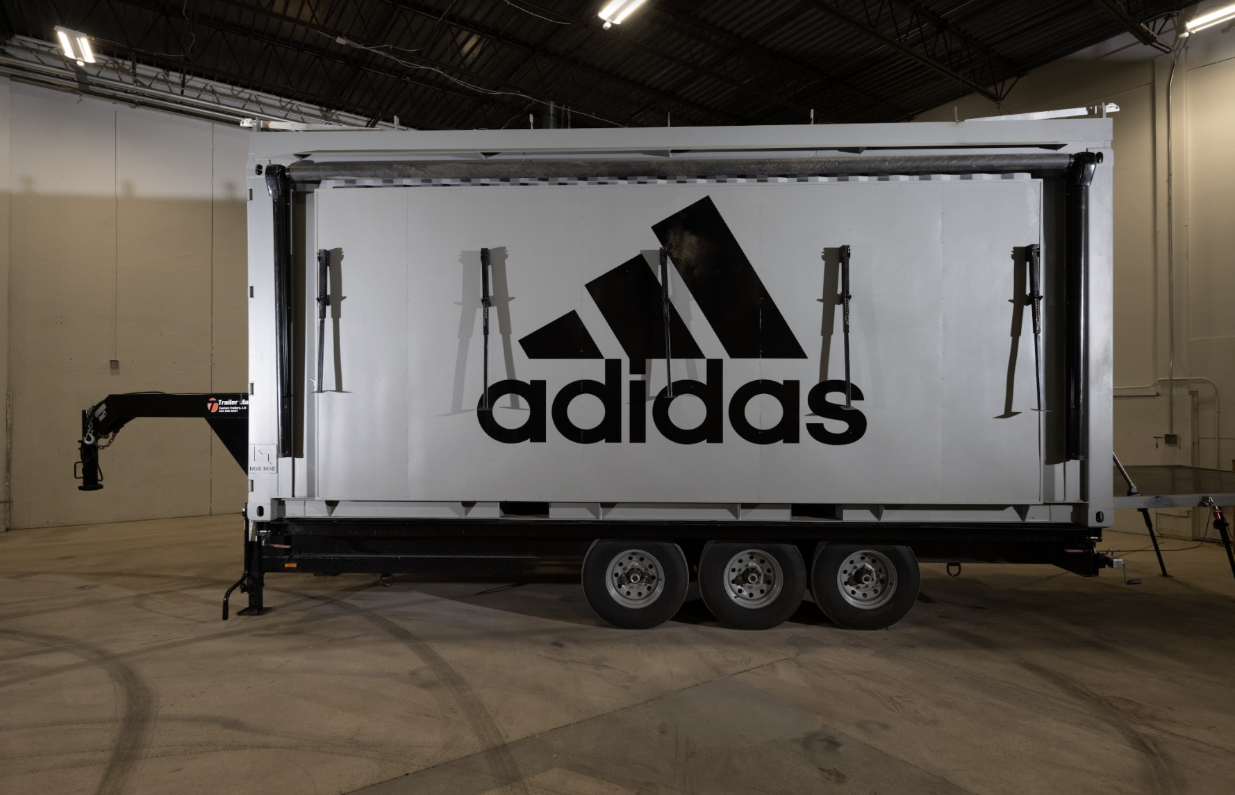 ROXBOX Containers' custom Adidas Golf PGA Tour shipping container mobile experiential marketing activation.